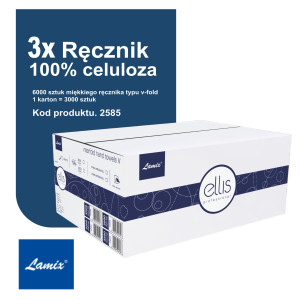 LAMIX Professional Ręcznik ZZ 100% Celuloza x 3kartony