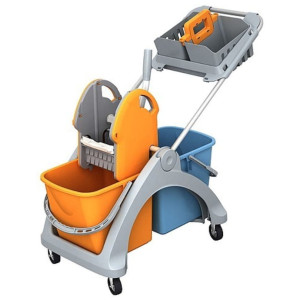 SPLAST wózek wiadro 2x25L + koszyk na akcesoria