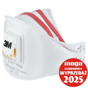 3M półmaska filtrująca Aura 9332+ z zaworem Valved FFP3