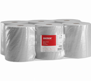 97593 KATRIN ręcznik w roli 1 warstwowy 300mb / 6 sztuk