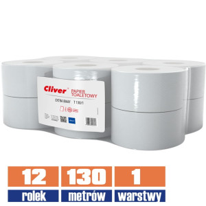 6057 LAMIX cliver papier jumbo 1w biały 130mb / 12 sztuk