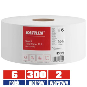 93625 KATRIN jumbo papier 2 warstwowy 300mb / 6 sztuk