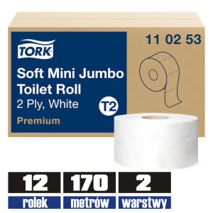 110253 TORK T2 papier jumbo 2w makulatura 170mb / 12 sztuk