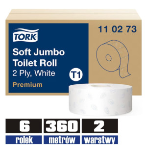 110273 TORK T1 papier jumbo 2w makulatura 360mb / 6 sztuk