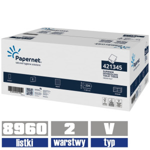 421345 PAPERNET papier w listkach 2w 100% celuloza 8960 listków