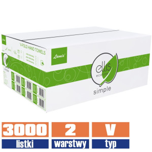 2899 LAMIX simple ręcznik zz 2w biały 3000 listków
