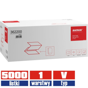 362200 KATRIN ręcznik składany niebieski 1warstwowy 5000 listków