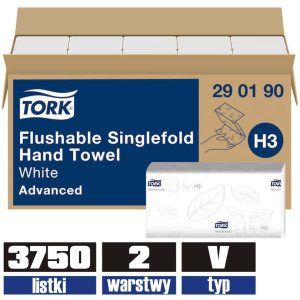 290190 TORK H3 ręcznik zz 2w celuloza 3750 listków
