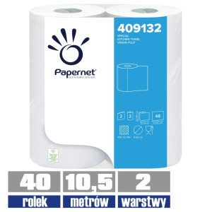 409132 PAPERNET ręczniki papierowe kuchenne 2-warstwowe / 40 sztuk