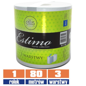 3100 LAMIX ESTIMO ręcznik papierowy 3 warstwowy 80m / 400 listków
