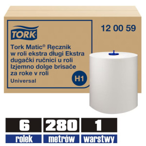 120059 TORK H1 ręcznik systemowy 100% celuloza 280mb/ 6 sztuk