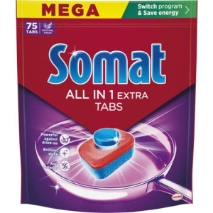 XXXL SOMAT ALL in 1 EXTRA tabletki do zmywarek 75 sztuk