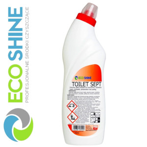 ECOSHINE TOILET SEPT 750ML chlorowy żel do czyszczenia i wybielania toalet, umywalek, sanitariatów, podłóg