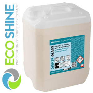 ECOSHINE DISHER GLASS 12kg preparat do mycia szkła w zmywarkach gastronomicznych i przemysłowych