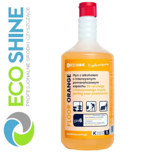 ECOSHINE FLOOR ORANGE 1L skoncentrowany, zapachowy płyn do maszynowego i ręcznego mycia podłóg
