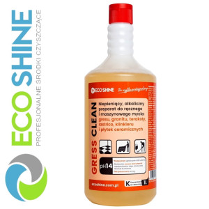 ECOSHINE GRESS CLEAN 1L zasadowy preparat do intensywnego doczyszczania gresu oraz innych posadzek