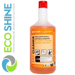 ECOSHINE FAT CLEANER 1L skoncentrowany preparat do ręcznego czyszczenia zatłuszczonych i zaolejonych urządzeń, przedmiotów oraz powierzchni