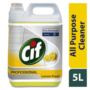 Cif All Purpose Cleaner Lemon Fresh 5L skoncentrowany preparat do codziennego mycia wodoodpornych, niezabezpieczonych powierzchni