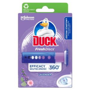 DUCK Fresh Discs Lawenda żelowy krążek do WC urządzenie + 6 aplikacji