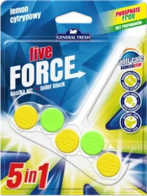 GENERAL FRESH FIVE FORCE CYTRYNA zawieszka do WC 50g