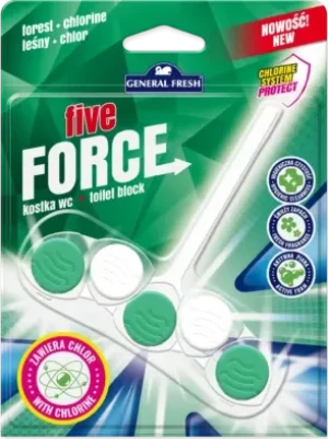 GENERAL FRESH FIVE FORCE LAS zawieszka do WC 50g