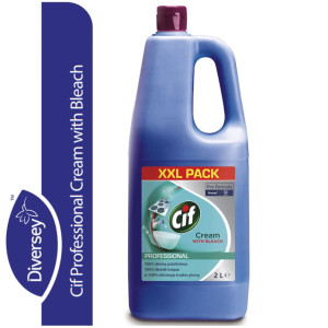 CIF Professional Cream With Bleach 2L mleczko do czyszczenia mocno zabrudzonych powierzchni