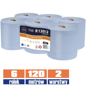 4367 LAMIX ręcznik w roli 100% celuloza 120mb / 6 sztuk