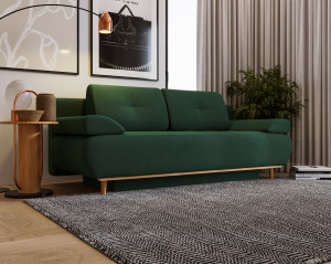 Sofa z funkcją spania Raspberry z pojemnikiem