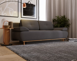 Sofa z funkcją spania Raspberry z pojemnikiem