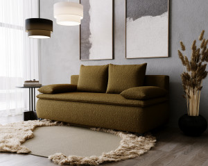 Sofa Mona z funkcją spania nóżki metalowe