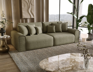 Sofa z funkcją spania Venus z pojemnikiem i poduszkami