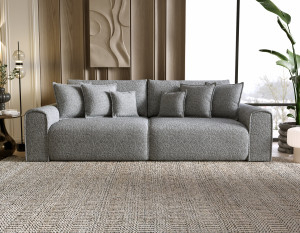 Sofa z funkcją spania Venus z pojemnikiem i poduszkami