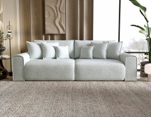 Sofa z funkcją spania Venus z pojemnikiem i poduszkami