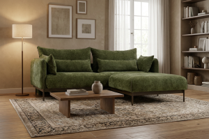 Sofa Solero z funkcją spania + pufa