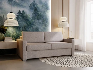 Sofa z Funkcją Spania ze Stelażem Włoskim i pojemnikiem Soul