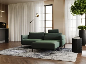 Sofa 2 osobowa z funkcją spania Duero z pufą