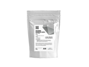 Chlorek Magnezu sześciowodny 1kg FOOD GRADE 99,5% Kąpiel Uzdatnianie Polimp