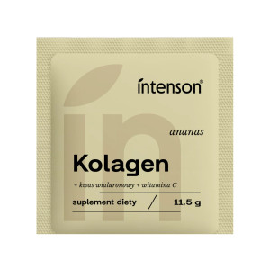 Intenson Kolagen z witaminą C i kwasem hialuronowym 11,5 g smak ananasowy