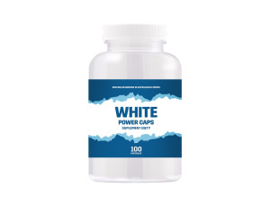 Kofeina 200mg 100 kapsułek Moc Koncentracja Pobudzenie White Power Caps