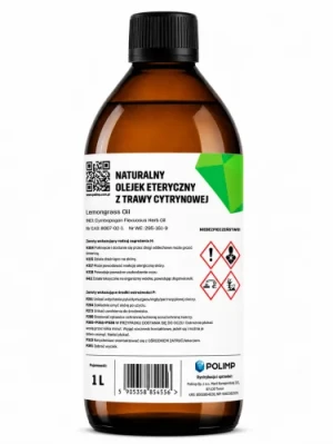 Olejek eteryczny trawa cytrynowa 1000 ml 1 L Polimp