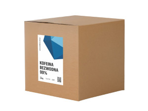 Kofeina bezwodna CSPC karton 20kg biały proszek puch Czysta Najwyższa jakość Polimp