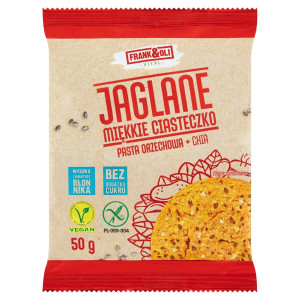 Frank&Oli Ciastko Miękkie Jaglane z Pastą Orzechową i Chia 50g