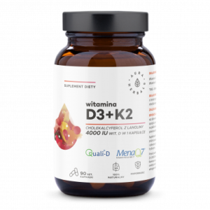 Aura Herbals Witamina D3 4000 IU + K2 90 kapsułek