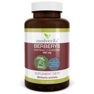 Medverita Berberys ekstrakt 400 mg 120 kapsułek
