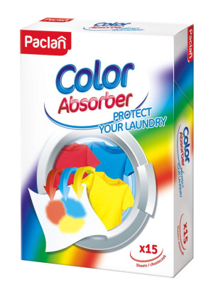 Paclan Color Absorber chusteczki wyłapujące kolor 15 sztuk