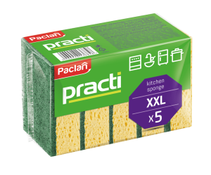 Paclan Practi Gąbki do naczyń 5 sztuk