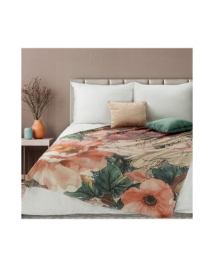 Koc 150x200 Chloe pomarańczowy/kremowy Eurofirany