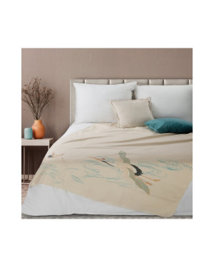 Koc bawełniany 150x200 Mila kremowy Eurofirany