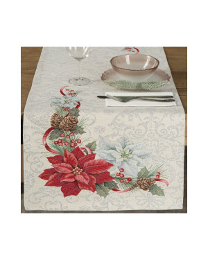 Bieznik 40x100 Cho 1198 srebrny Eurofirany