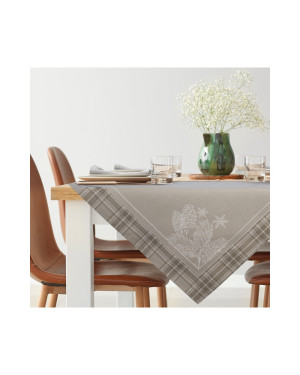 Obrus 90x90 Cho Holly ciemnobeżowy Eurofirany